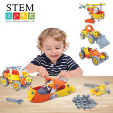 STEM diy assembling truck construction vehicles toys on sale